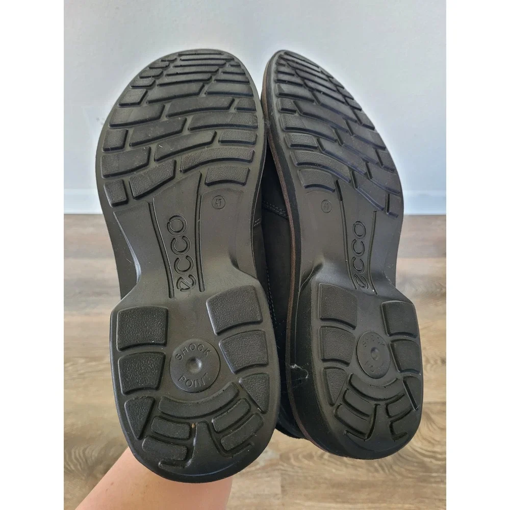 ECCO Mens Fusion Slip On Black Leather Gore-Tex Waterproof Shoes 47 13-13.5‎ #1